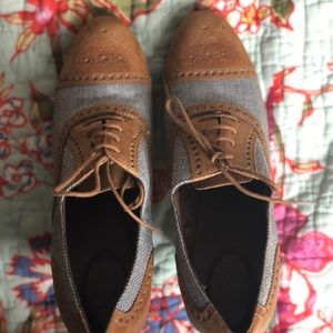 J Crew Langford Wool High Heeled Oxfords worn